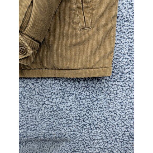 Y2K GAP Sherpa Lined Corduroy Jacket Mens XL Full Zip Trucker Classic 90s Brown - Picture 9 of 14